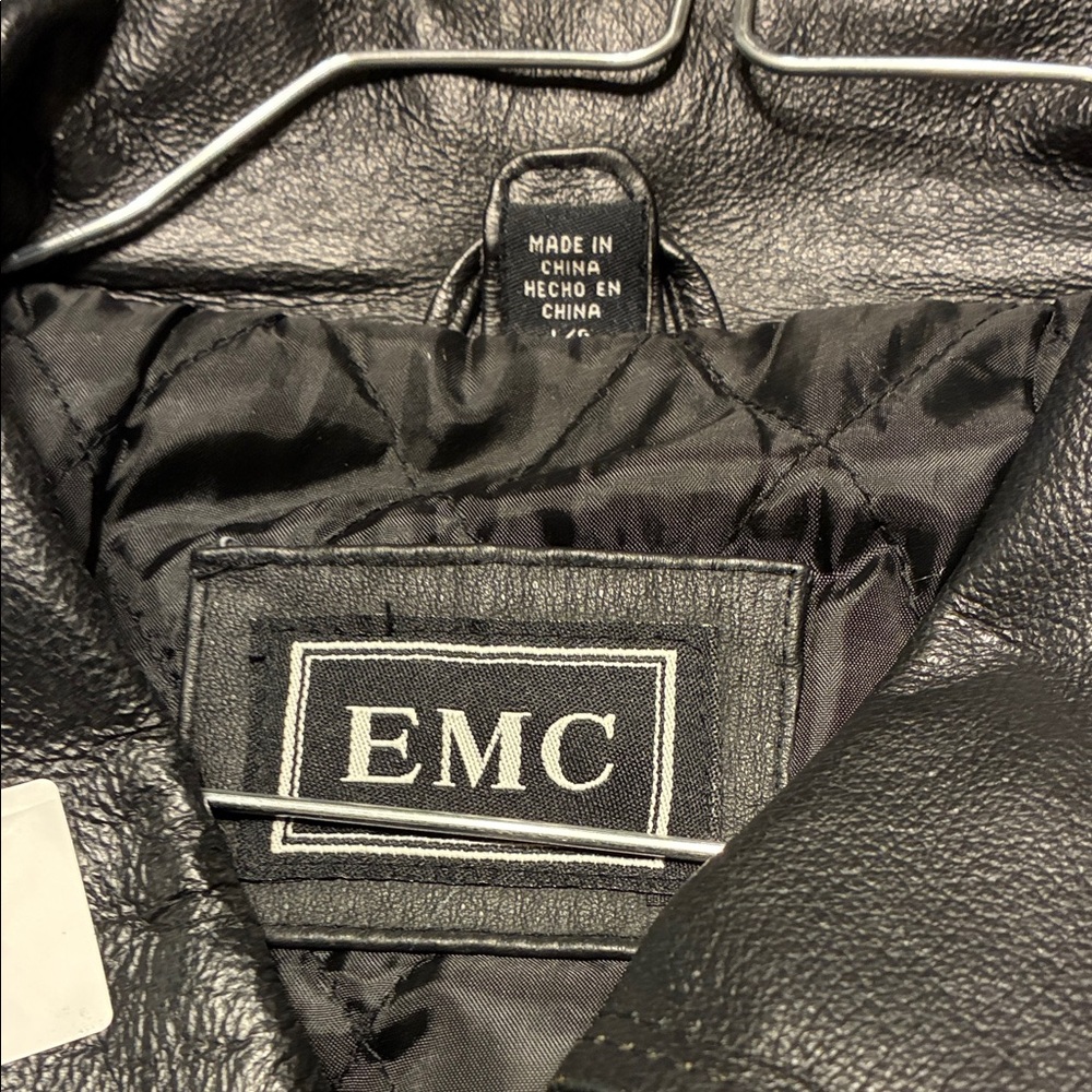 EMC Black Leather Jacket